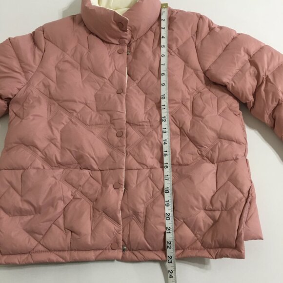 Korean Fashion Down Puffer Jacket NEW! Peach Tone Womens Medium - Picture 10 of 12